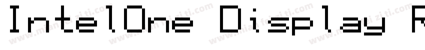 IntelOne Display Reg字体转换